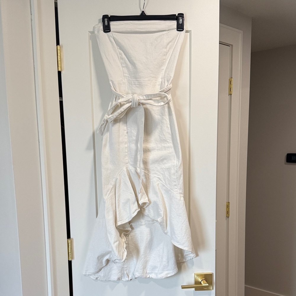Flying Tomato Cream High Low Dress